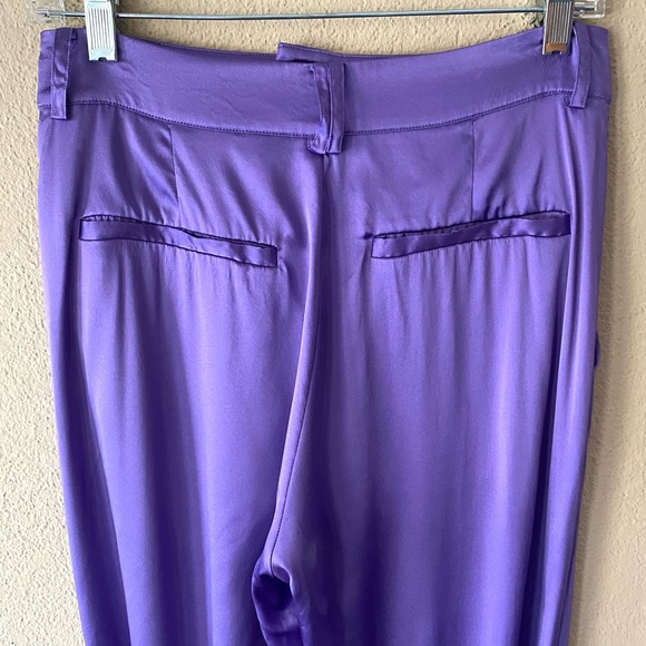 Retrofete Rocky Silk Pants in Violet - Picture 5 of 12